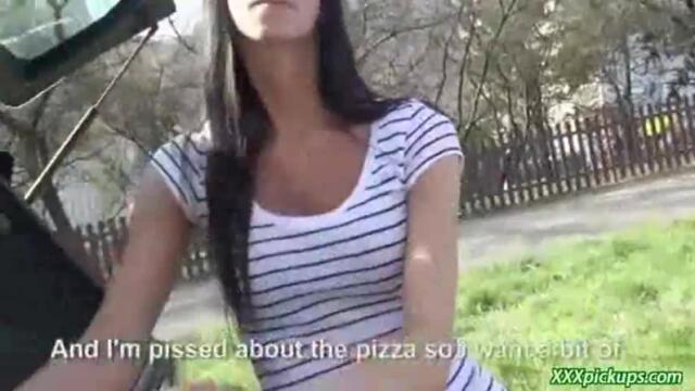 Cute Sexy Babe Gets Railed For Cash in Public